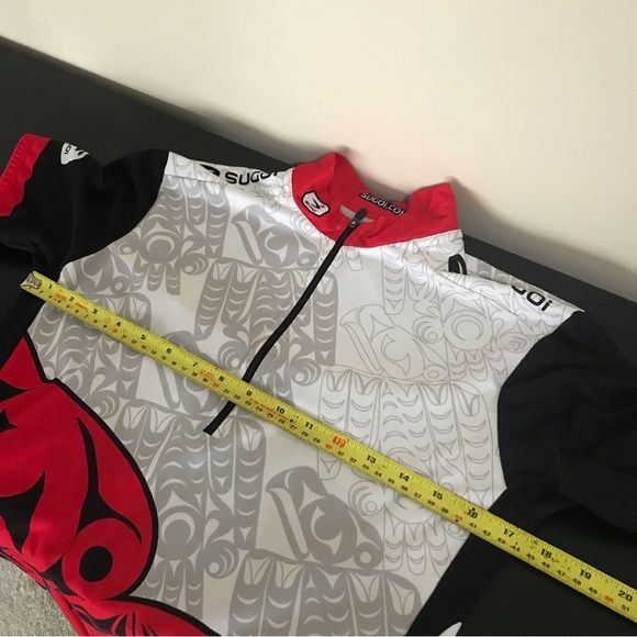 Sugoi Aboriginal Native Art Cycling Jersey | Short Sleeve West Coast Cycling Top - Picture 13 of 13